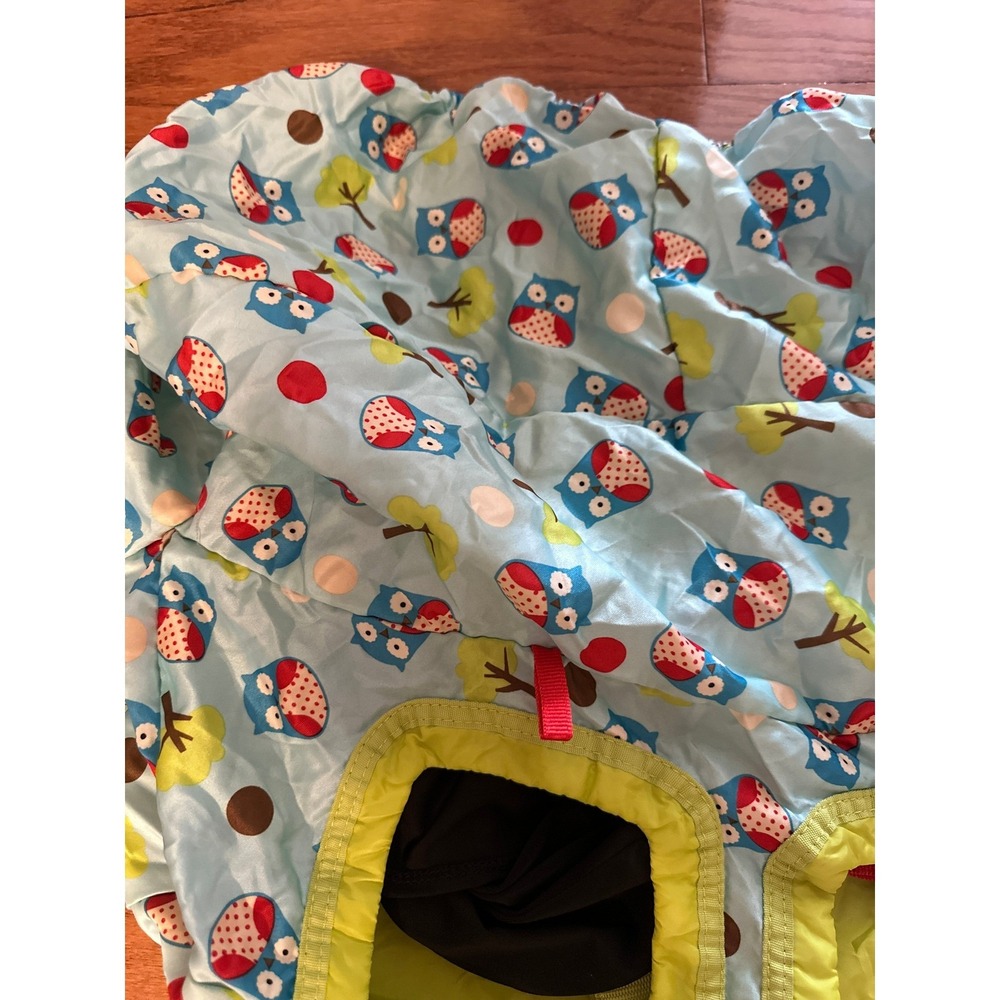 Skip Hop Shopping‎ Cart Cover Owl Print Green Trim Baby Toddler Travel